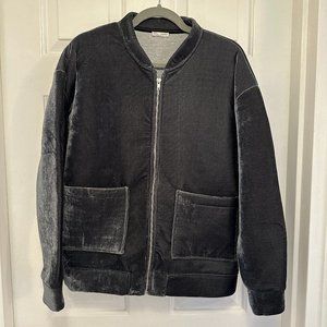 Zara Velvet Bomber Jacket